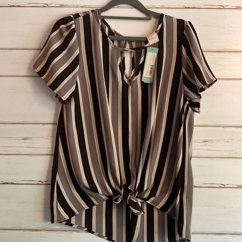 Women’s Blouse. Multi stripe